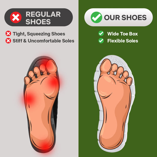 Ultra Comfortable Shoes - Black Sole Edition